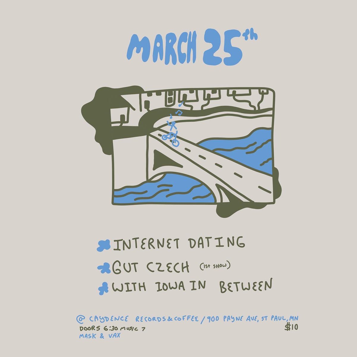 1st show w the best! @Internetdating_ <a href="/WithIowaMusic/">With Iowa In Between</a>