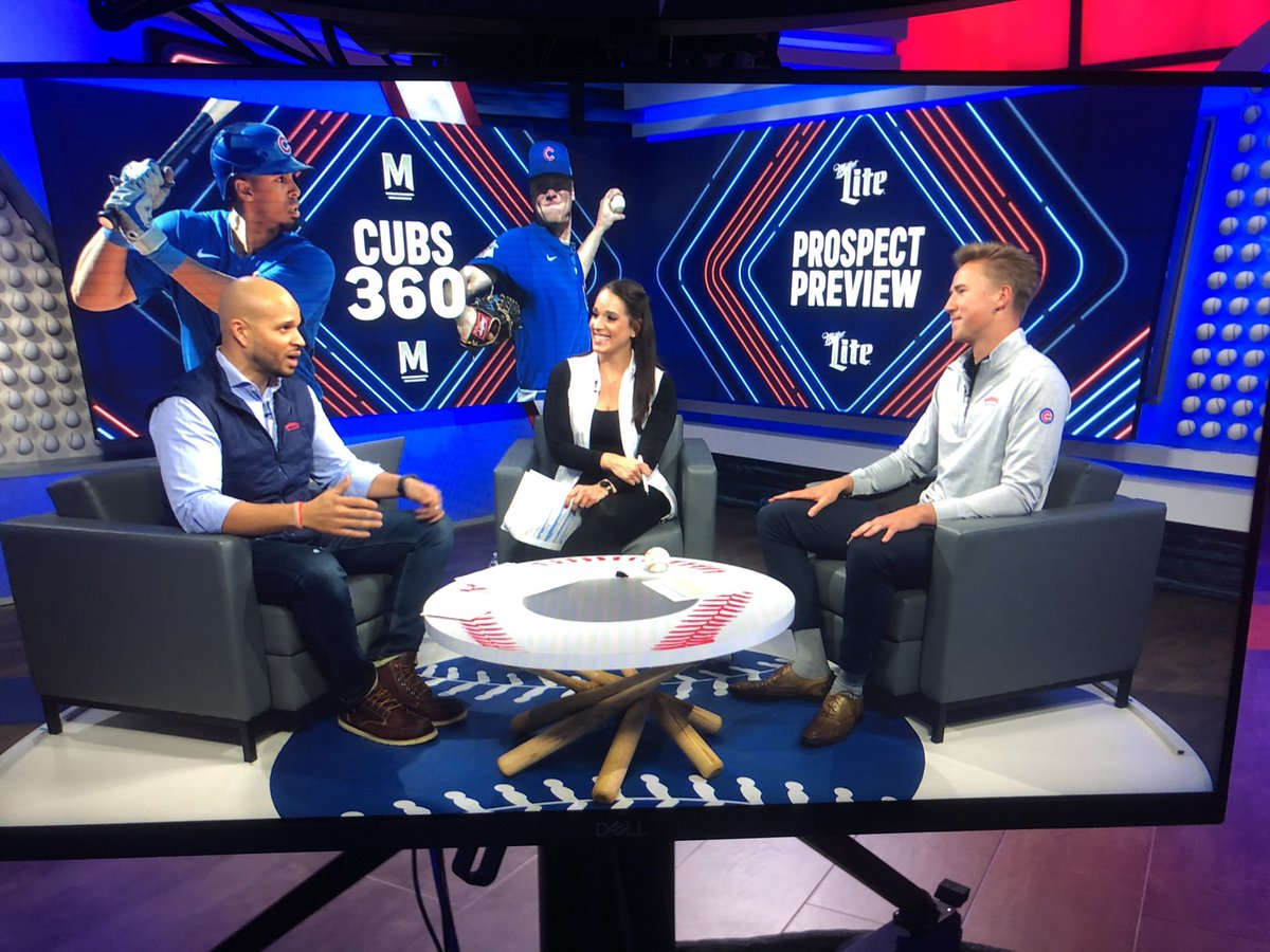LanceBroz's tweet photo. First time in the @WatchMarquee studios. Big things ahead for this season.

Prospect Preview airs at 6pm CT with @ColeWright, @EliseMenaker and a guest spot from @jimcallisMLB.

Demos, hot takes, and me yelling about seam-shifted wake and vertical-approach angle. https://t.co/JK2Vcyk5C0