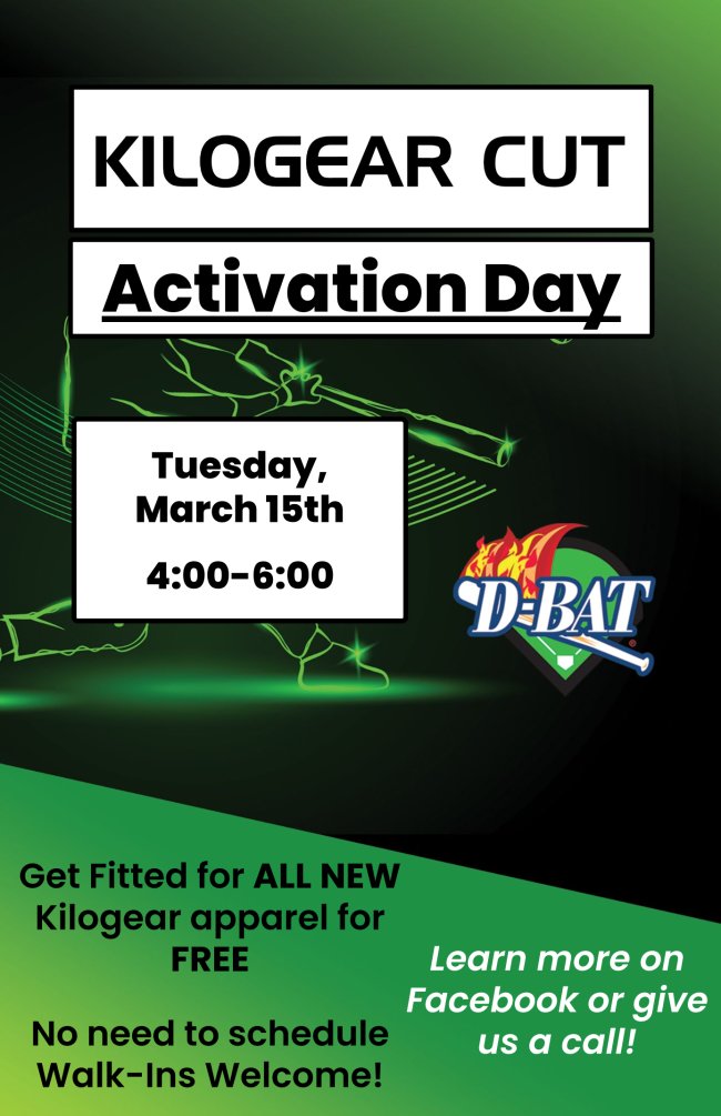 DBatWF's tweet photo. Kilogear Cut Activation Day
Tuesday, March 15th
4:00-6:00 https://t.co/an4Q8dHjP3