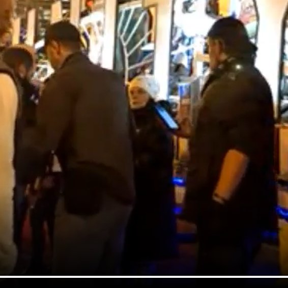 DianthaSol's tweet photo. Been trying to find this video again for a year, just found it, good timing with #Spazzo Conspiracy charges! I remembered them fiddling w/comms like they just put them on. Guy w/arrow and 2 women (1 in white hat, 1 kisses #FirstFamilyPB) still not IDed? #GetPumpedPB #FesterPB https://t.co/xrPHpQkFpX
