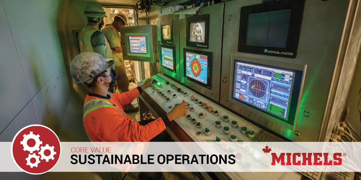 We have sustainable operations driven by our ability to execute swift, strategic decisions. #MichelsCanada #CoreValues