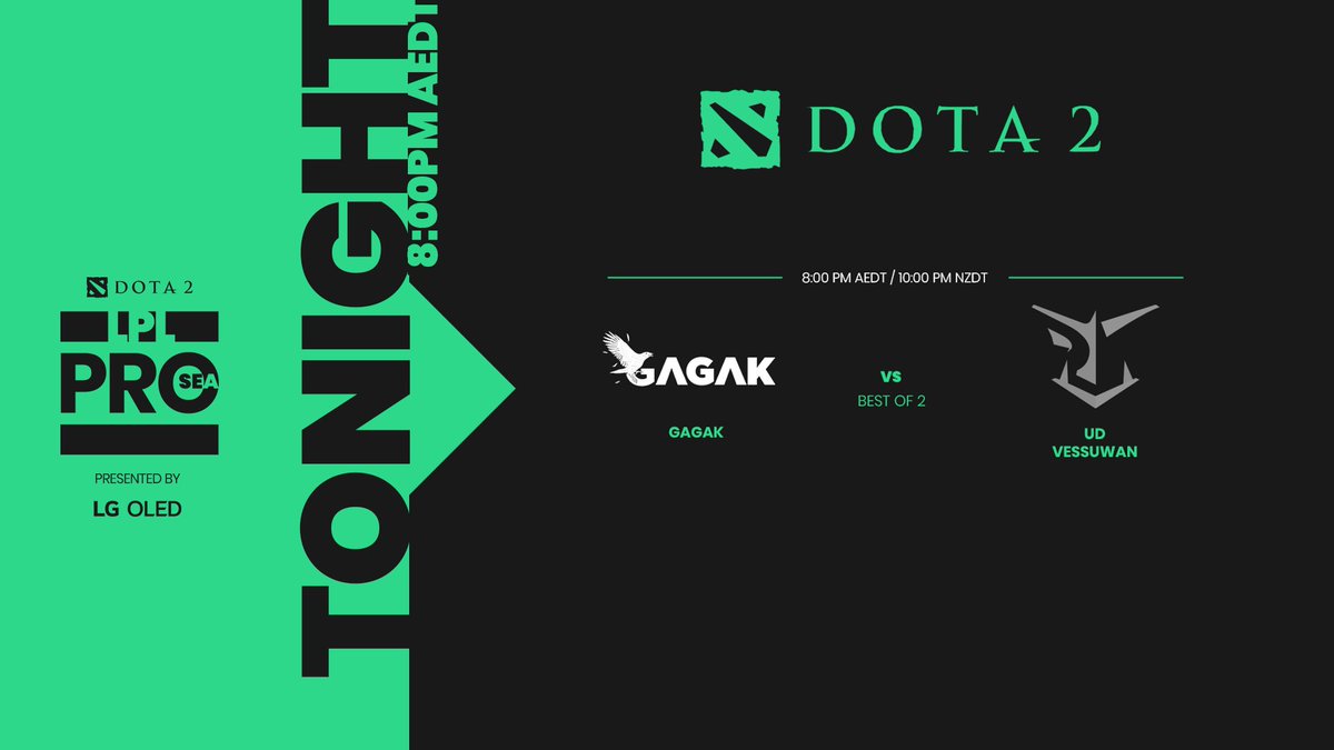 LPL_DOTA's tweet photo. Tune in TONIGHT for LPL Pro DOTA 2 Season 1.

Day 13:
@GagakOfficial_ 🆚 UD Vessuwan

🎙️ @GTHDota2
💬  @Poglet96

⏰ 8:00PM AEDT / 10:00PM NZDT
📺 https://t.co/kKdjO9q6Ns

#LPLDOTA https://t.co/9vOA3D7wIj
