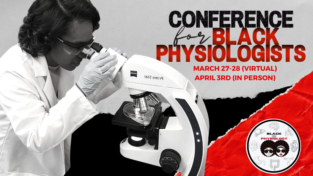BlackInPhysio's tweet photo. Join @BlackInPhysio in promoting and celebrating Black excellence during the Conference for Black Physiologists (C4BP).

https://t.co/aiYjVTXyLl

#C4BP | #BlackinPhysio | #ConferenceForBlackPhysiologists https://t.co/LxASAitsr8