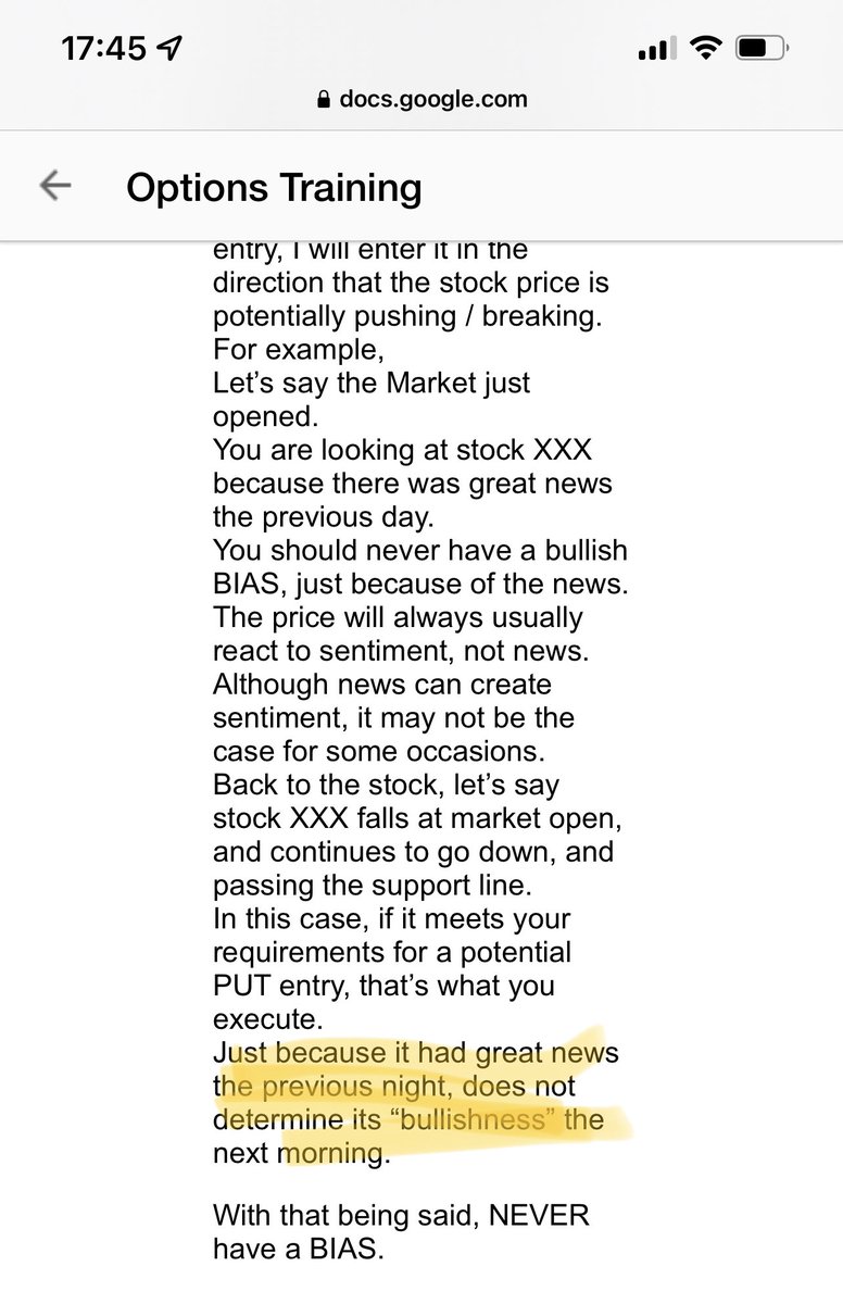 SanthoshRames18's tweet photo. @kevintrades Was just reading this and something to be mindful of with the AMZN news and everyone looking to go long tomorrow https://t.co/GsQkz1rvqG