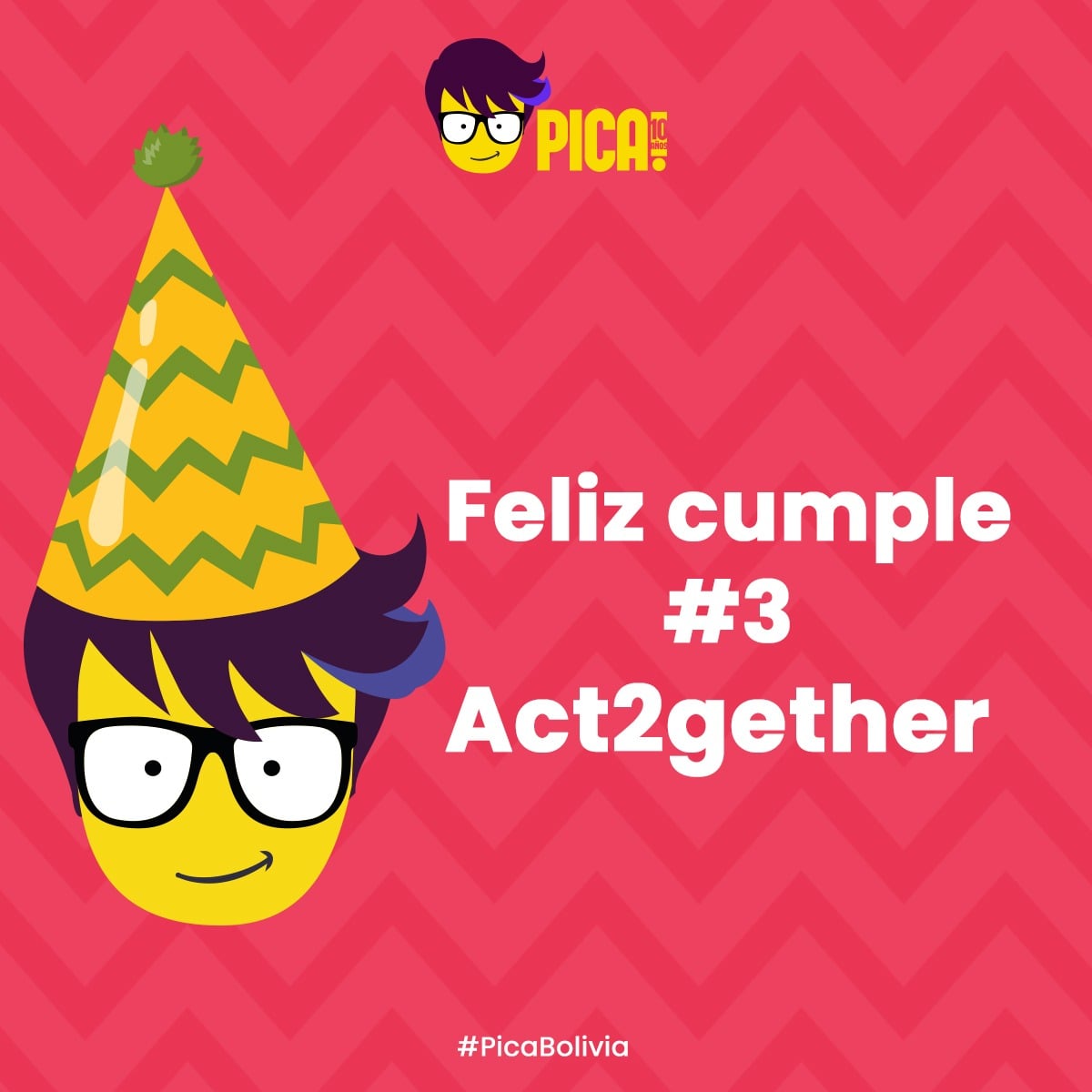 picabolivia's tweet photo. ¡Felicitamos a #ACT2GETHER-Niños y adultos actuando juntos por sus 3 años en #Bolivia!
Les deseamos muchos éxitos en su trabajo a favor de los niños, niñas y adolescentes y esperamos seguir trabajando junt@s por muchos años más.

#PicaBolivia #Pica10Aniversario https://t.co/tcS8428oVb
