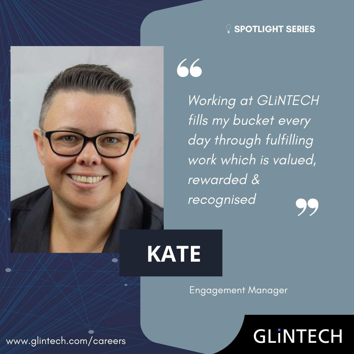 GLiNTECH's tweet photo. Looking to take your career to another level? We are always on the look out for talent to join our award winning team. Apply now: 
https://t.co/K8GdP75S11

#employeespotlight #glintech #hiring #jobopportunities #career #growth #openjobs https://t.co/SGJFwCplHH