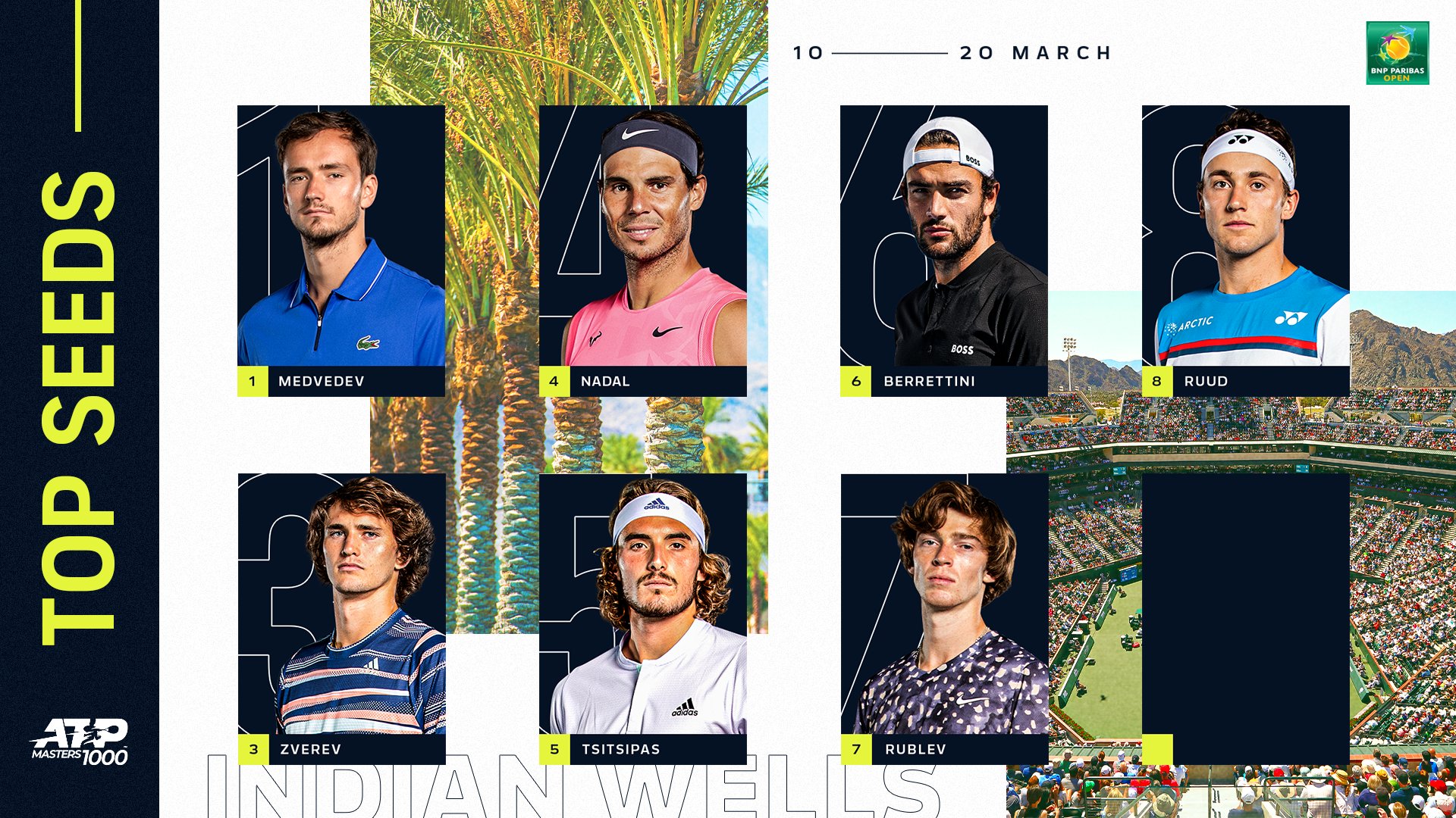 ATP Tour - The winners for Tournaments of the year in the 2021 #ATPAwards are Indian Wells, Doha and Vienna 🙌 ➡️