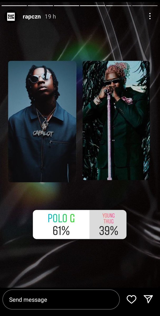 LAxFLAME's tweet photo. bruh how delusional u gotta be to vote Polo G over Thugger https://t.co/6tQFfLxMcw
