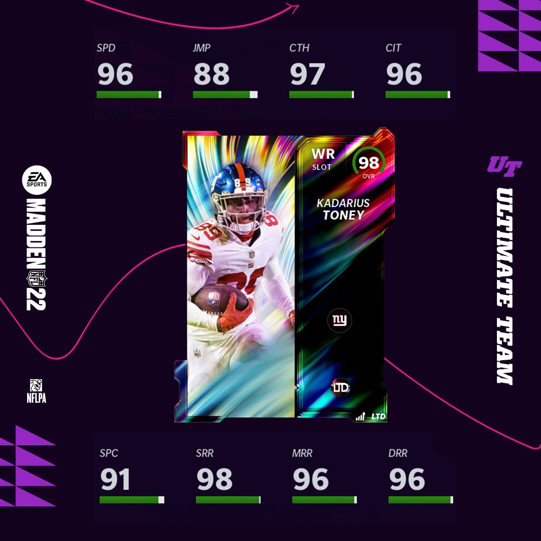 MUTality7's tweet image. Kadarius Toney LTD