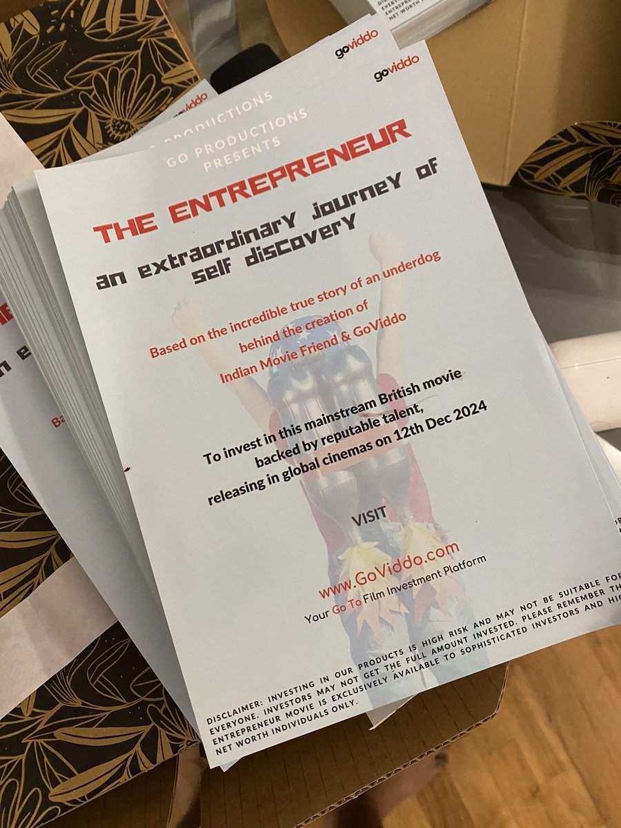 RealGoViddo's tweet photo. Our outdoor promotion begins today! #TheEntrepreneurMovie #GoViddo #BritishMovie #films #investment https://t.co/yTsxlMMa9N