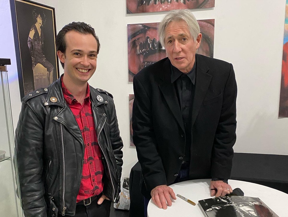 tonykxlu's tweet image. Meant to post these earlier, but it was sick catching Ed Colvers‘s Christian Death Exhibit at @lethalamounts a week or so back, here’s @drowns0da_ and I getting the book signed. 
•
•
•
•
•
•
•
#edcolver #lethalamounts #christiandeath #artgallery #show #exhibition