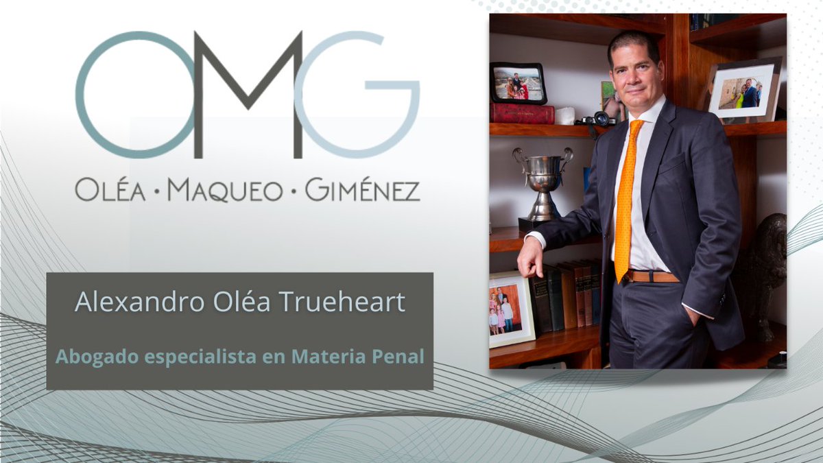 AbogadosTops's tweet photo. Conoce las figuras que lideran la Firma @OMGabogados.Te presentamos al abogado Alexandro Oléa Trueheart, reconocido penalista con una brillante trayectoria en esa materia.

¡Conoce más! https://t.co/4Tta1Fxc0B

#TopsMéxico #LosMejoresAbogados #RankingAbogados #derechopenal https://t.co/DY2U3WvXeL