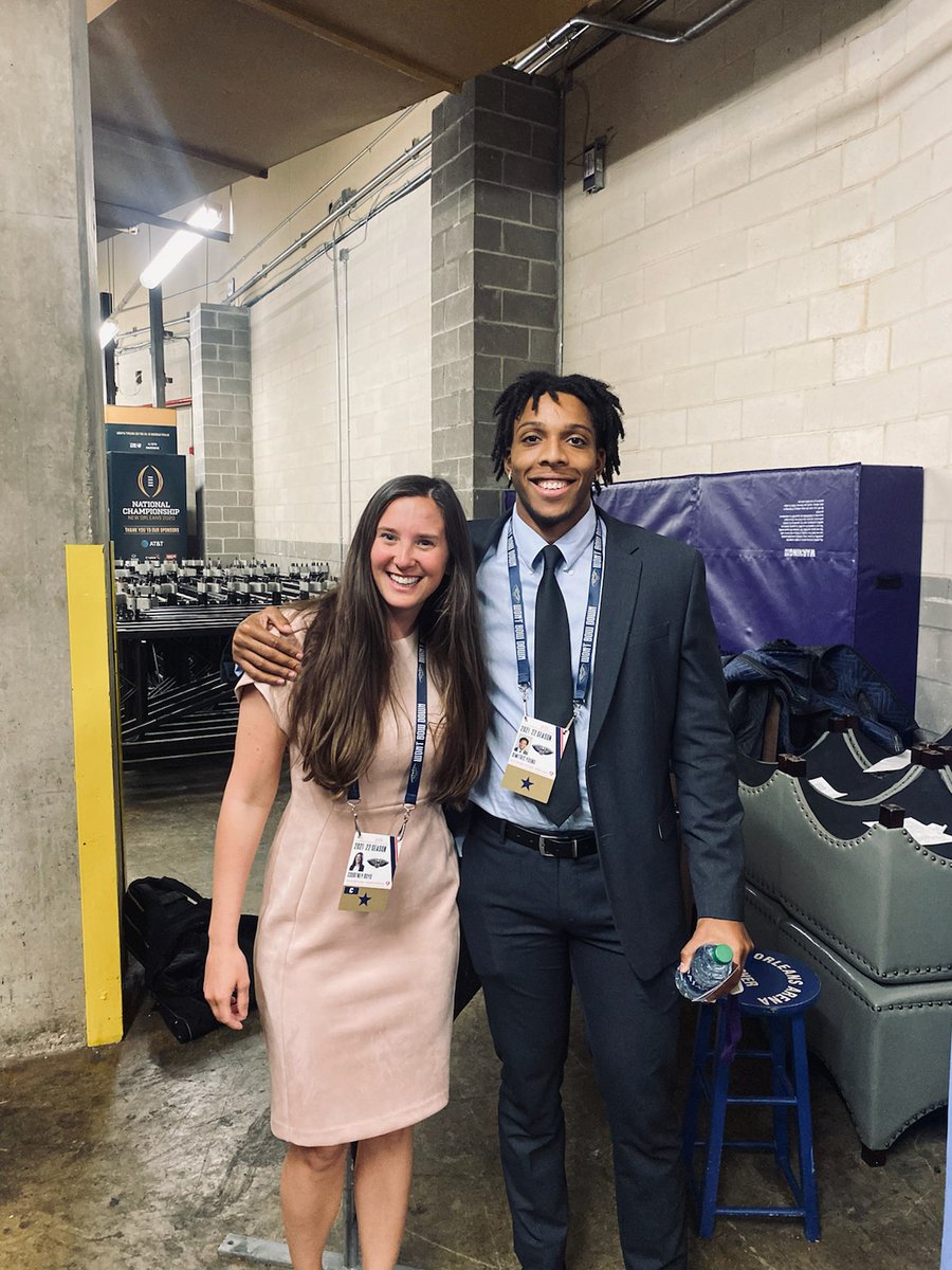 mcgarr613's tweet photo. With permission a happy Duhawk Day from @LorasSMG alums @CourtneyyBoyd and @DimitricY in New Orleans. https://t.co/YjXc892FGh