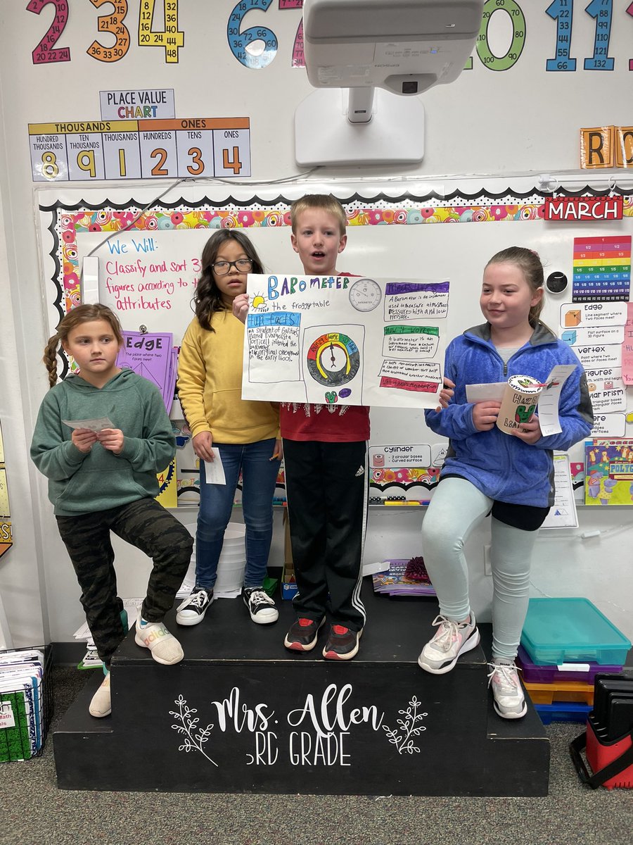 MrsMAllen3rd's tweet photo. Practicing our presentation skills with our research on weather instruments! 🌡☁️💨🌪☀️💧@EaglesatHES @HollidayISD https://t.co/Aj08GdXr0O