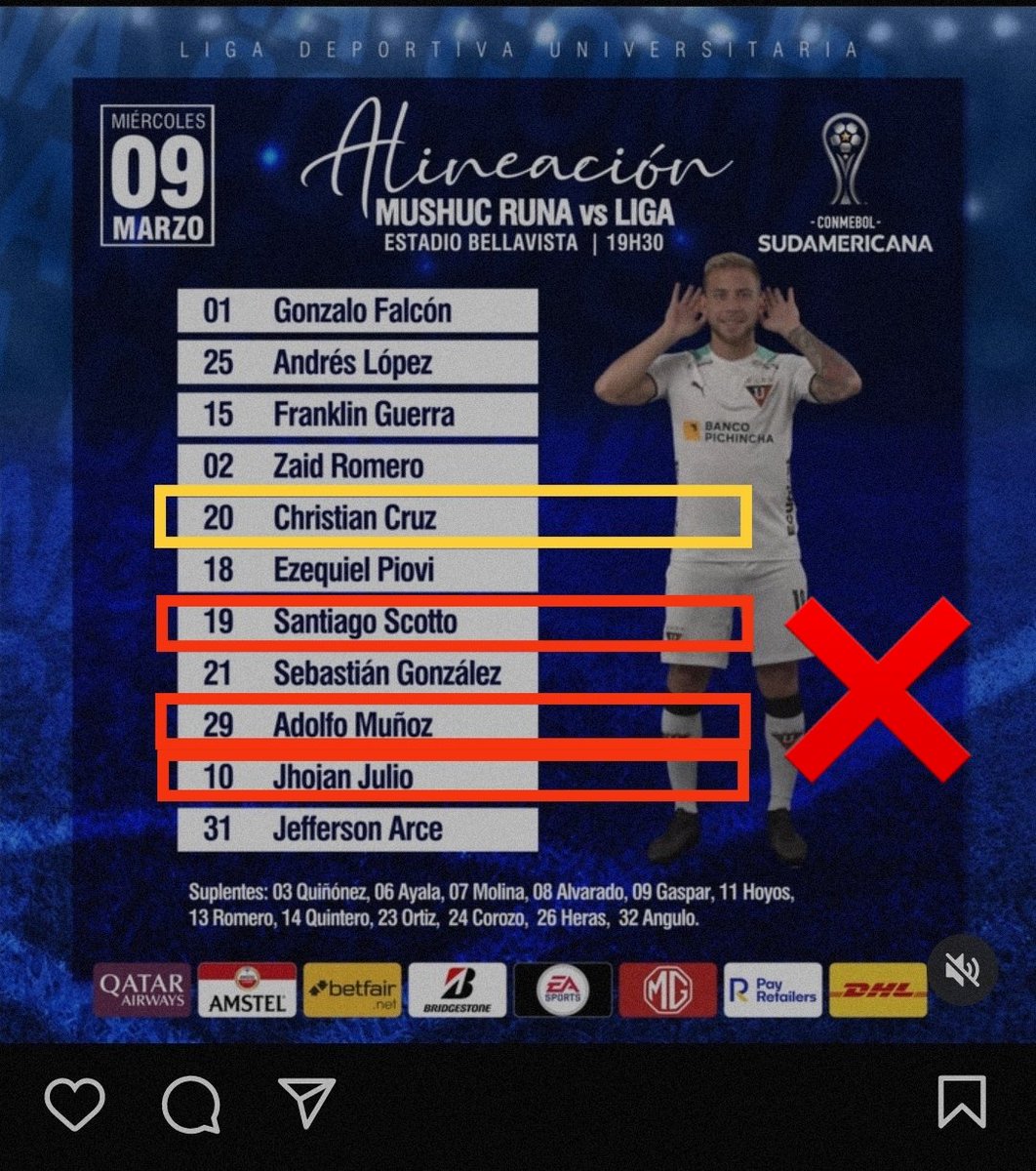 Jorgelinea1's tweet photo. @acostadanilov @portillaoscar @baldeonzinho @chacasalas @PatricioJDiaz @camilin86 @michaelrosero30 @andevillamarin @chipilaso93 @StalinCobena 
Mientras el terco Marini insista en estos jugadores, cada vez se parece más a Repetto, con Julio, Muñoz y ahora Scotto... https://t.co/PKngoQewQf