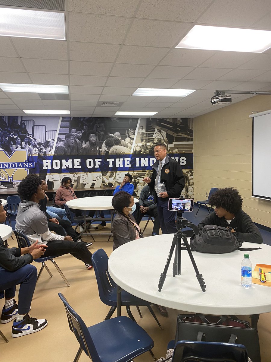 McEachernBoysBB's tweet photo. What an AMAZING Day it was for our Basketball program. We had the pleasure of having @CobbCountyDA @flynndbroadyjr come speak LIFE into our young men. Social Responsibility and Doing Extra!! Thank You Sir for pouring into our men. @McEachernSports @McEachernHigh https://t.co/uKKMLGGNR1