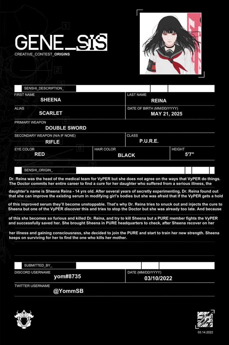 <a href="/GENESIS_SENSHI/">The Girls of Armament Redirect</a> 

#GENE_SIS
Discord ID: yom#8735