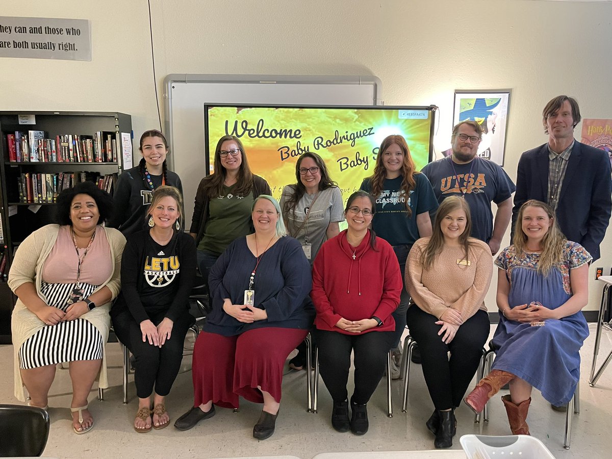 So much fun welcoming Baby Rattler Rodriguez and Baby Rattler Stone to the <a href="/SMHS_SMCISD/">San Marcos High School</a> FAMILY today! <a href="/GinaRod67036724/">Rodriguez English</a> &amp; Mr.Stone are going to be model parents. Thank you <a href="/BeckySosa14/">Becky Lauderdale</a> and Team for hosting this extravagant showering of love and support to our new parents to be! 💜