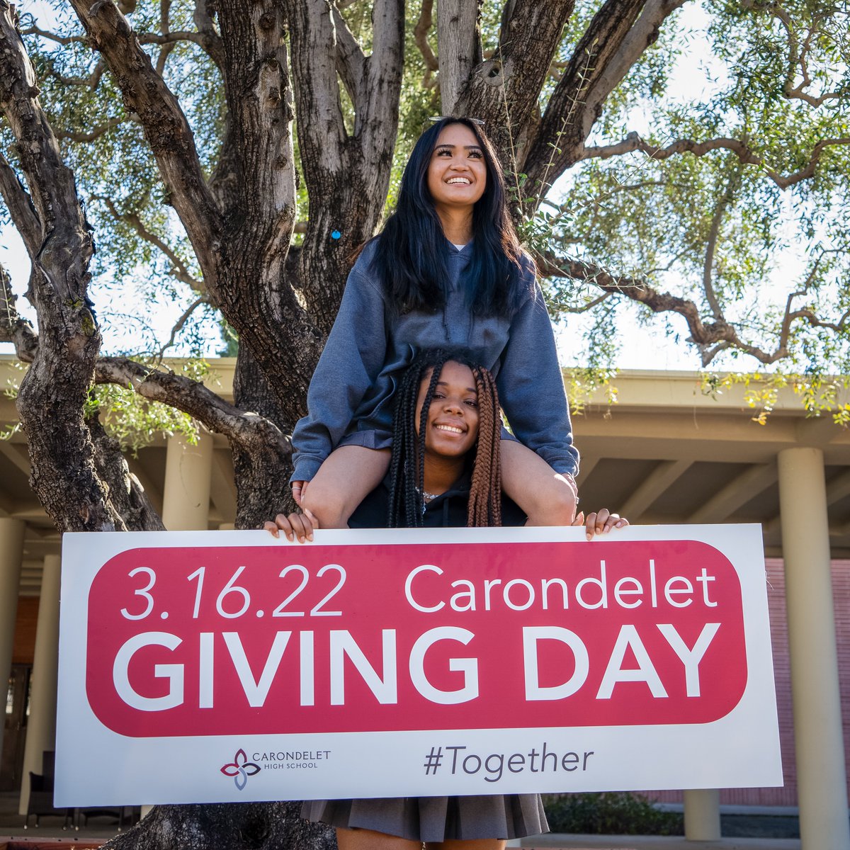 Carondelet_HS's tweet photo. We're one week away from Carondelet Giving Day on March 16! 

We can:
💗 Share our sisterhood
🚪 Provide opportunity
🔥 Inspire greatness
💪 Empower young women to reach their potential

There's nothing we can't accomplish #Together! https://t.co/xfaohwSxCC