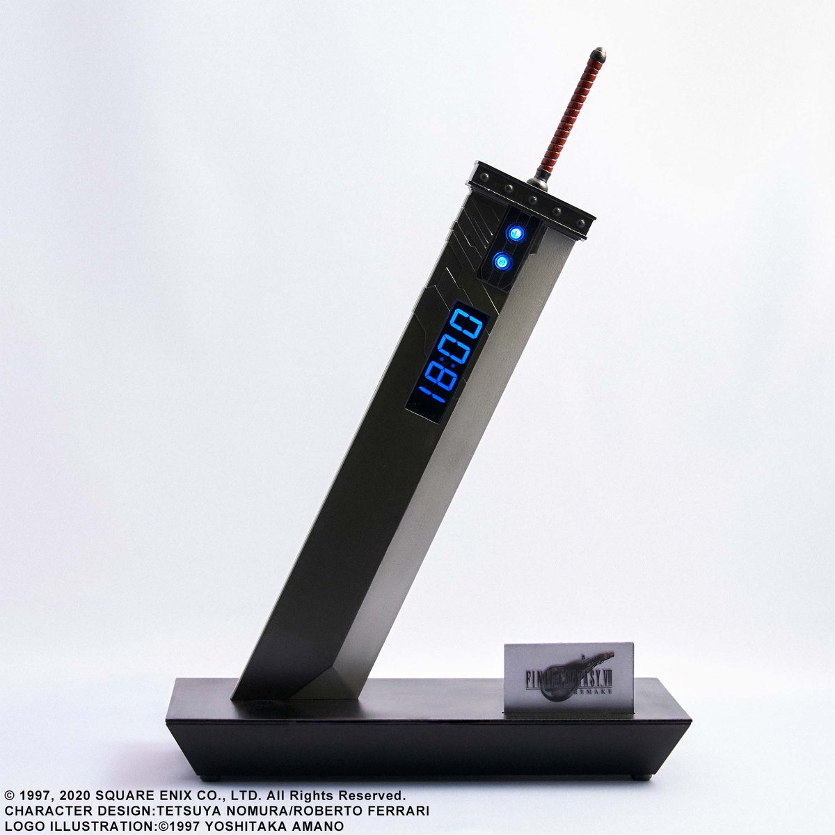 The iconic Buster Sword from FINAL FANTASY VII REMAKE is recreated as a digital alarm clock! The clock face and materia can glow various colors, and the alarm plays 5 different songs!

Pre-order now on the Square Enix Store: sqex.link/jobf