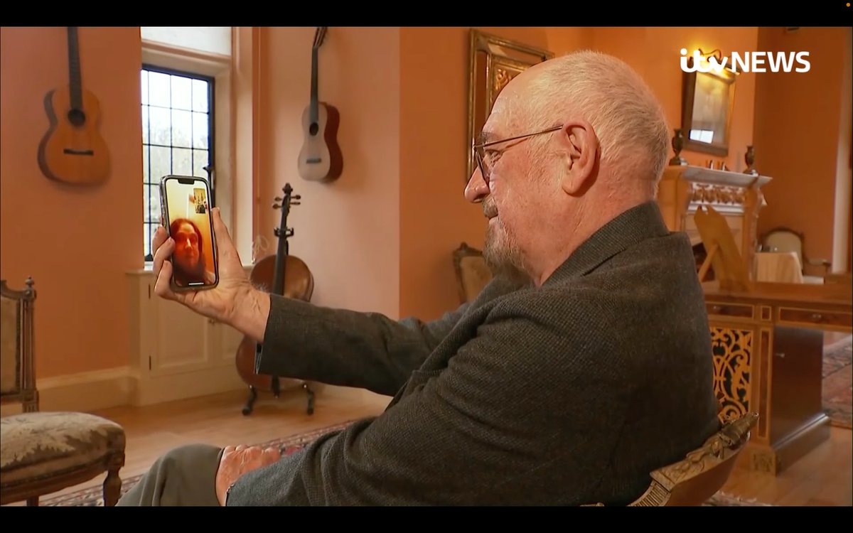 VernacularVerb's tweet photo. Eugene was featured in an @itvnews piece broadcast tonight regarding concert cancellations in Ukraine, in which he spoke with Ian Anderson via phone. See here for the full video: https://t.co/37KAM2CK72 https://t.co/24gCGfDcWC