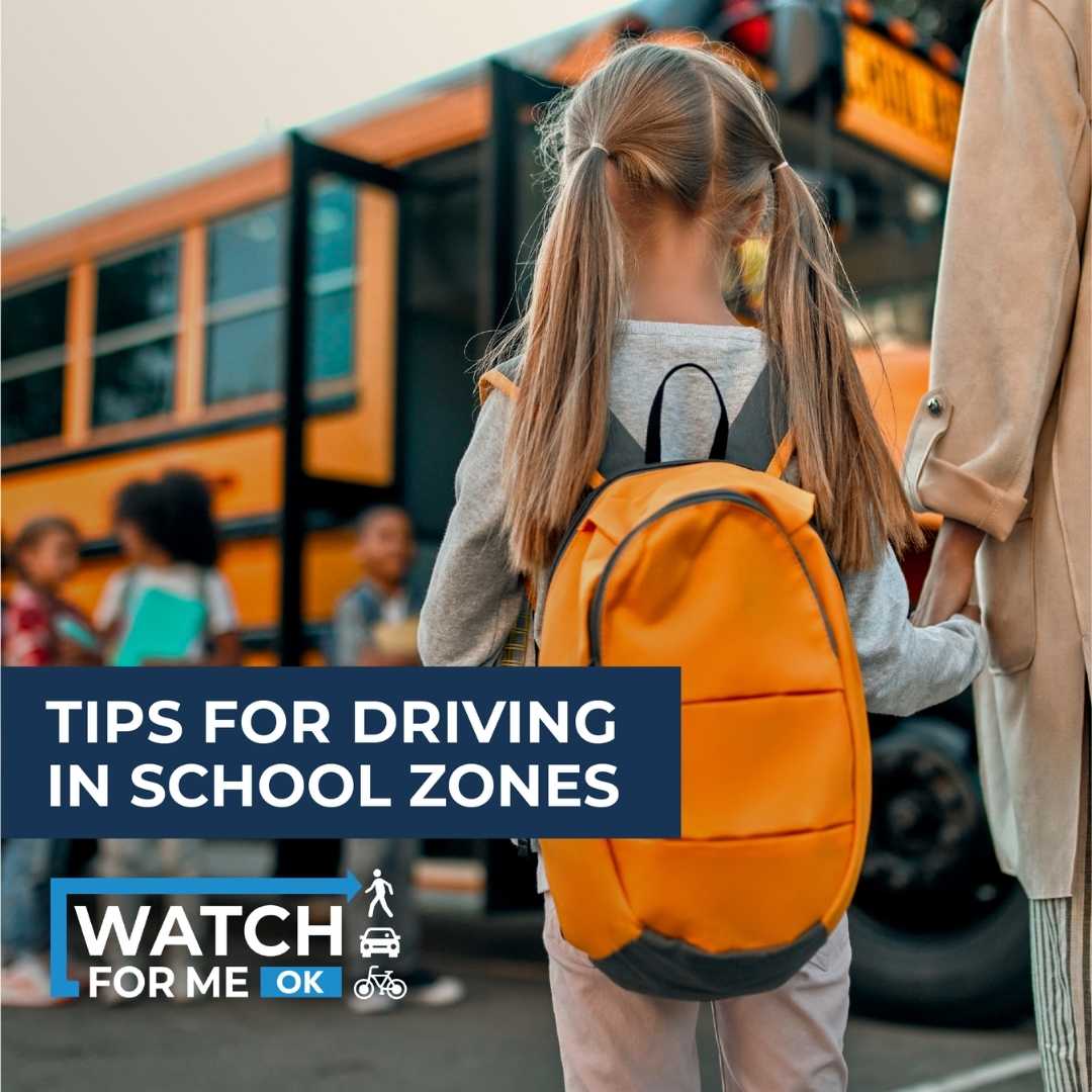 watch4meok's tweet photo. Drivers must play their part to ensure students can walk to and from school safely. Here are tips to remember when approaching school zones: #WatchForMeOK https://t.co/2RAnLRueg1