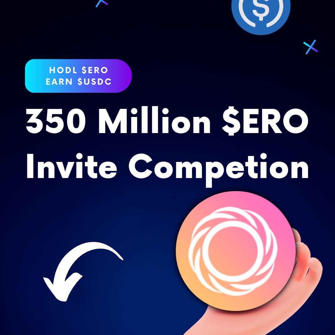 ero_finance's tweet photo. Win upto 100 million $ERO plus WL spot in our Invite Competition. Invite as many people as possible to the Ero Finance discord. There will be only 20 winners..

🚀350 MILLION $ERO total!!🚀
#Presale #maric #GEM #cryptocurrency 
Discord: https://t.co/mKnTPLdocT https://t.co/rbG2qwRTng
