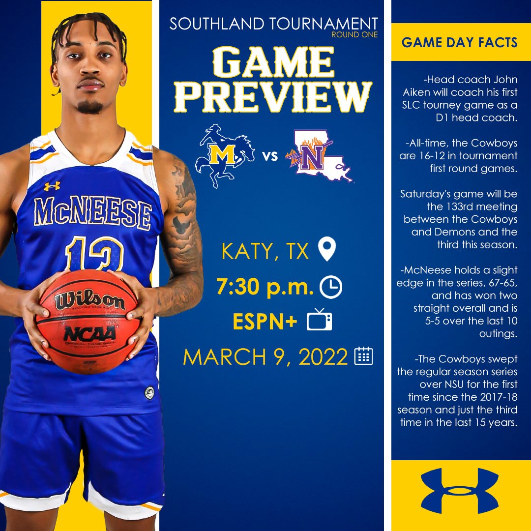 McNeeseMBB's tweet photo. Almost game time in Katy🤠

#GeauxPokes | #writeOURstory https://t.co/6NEtH9UUpH