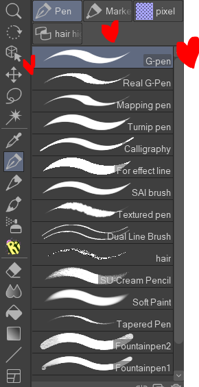 I download all these fancy brushes only to use none of them ever and come back to ye olde faithful default g pen for drawing 90% of everything 