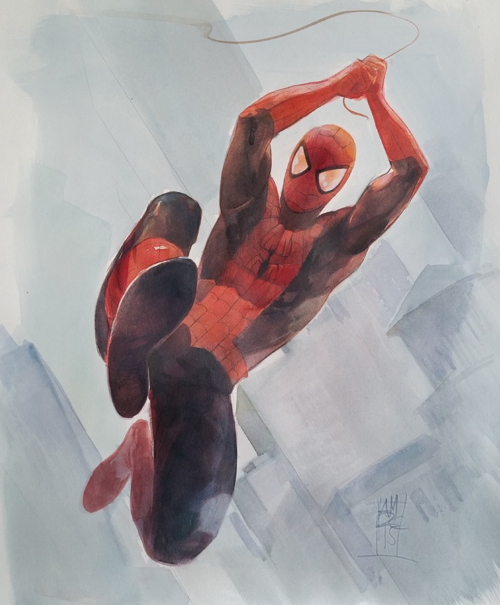theaginggeek's tweet photo. Spider-Man by @alexmaleev 
#SpiderMan https://t.co/525nhlf7XW
