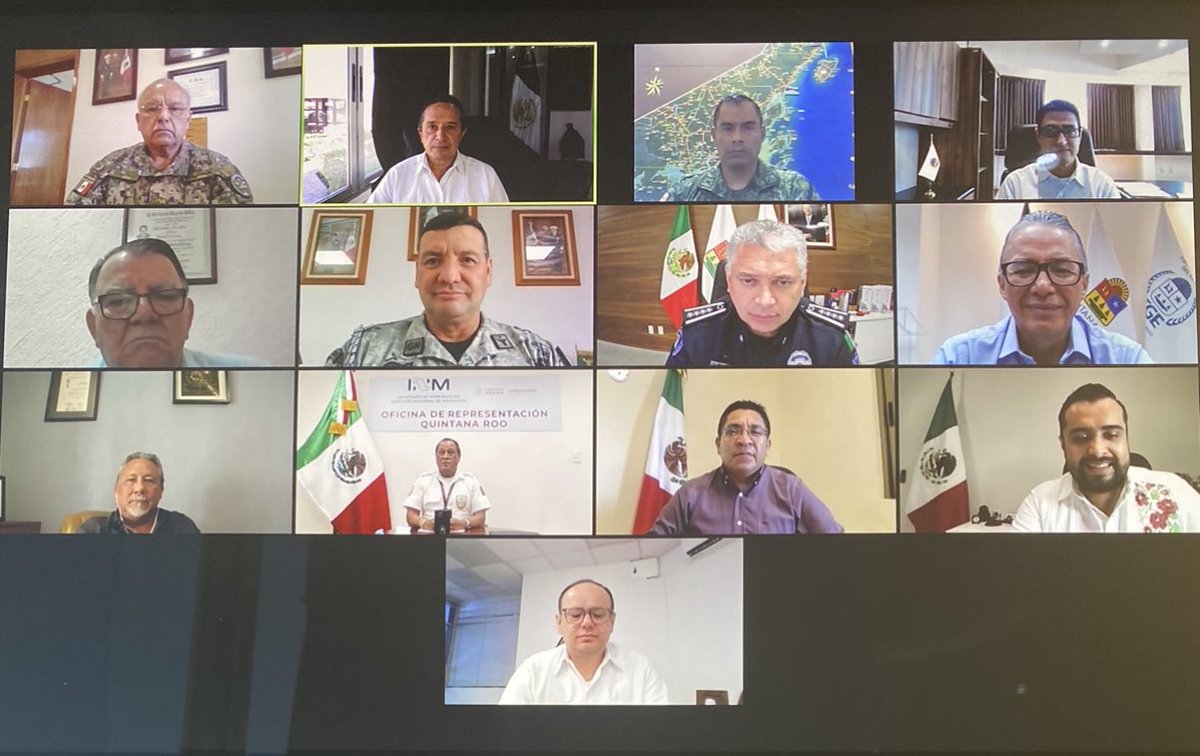 CarlosJoaquin's tweet photo. Reunión de la mesa de coordinación de Seguridad #QuintanaRoo, 9 marzo 2022. @SEDENAmx @SEMAR_mx @GN_MEXICO_ @FGRMexico @FGR_QRoo @FGEQuintanaRoo @PJEQuintanaRoo @SSPCMexico @SSP_QROO @SEGOB_mx @INAMI_mx @SEGOBQR @GobiernoMX @GobQuintanaRoo https://t.co/XeoxxnxWCO