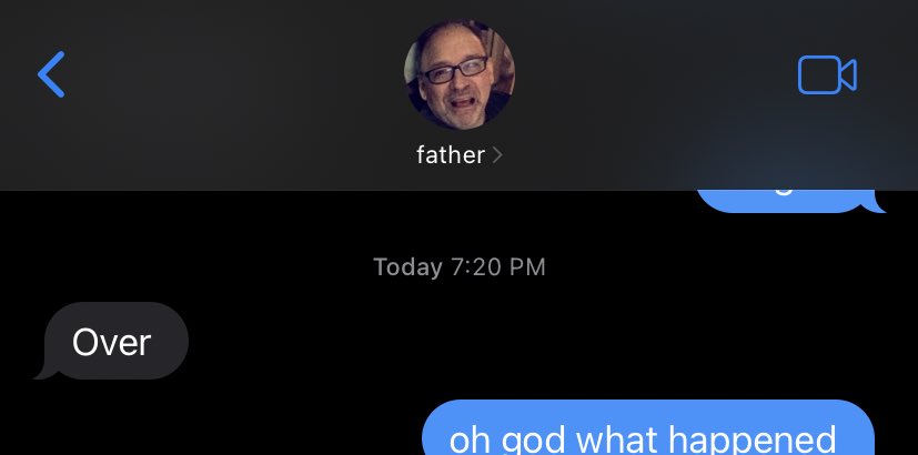 mollydeez's tweet photo. what my dad texted me to let me know him and his gf broke up https://t.co/xlwU2pSaYb
