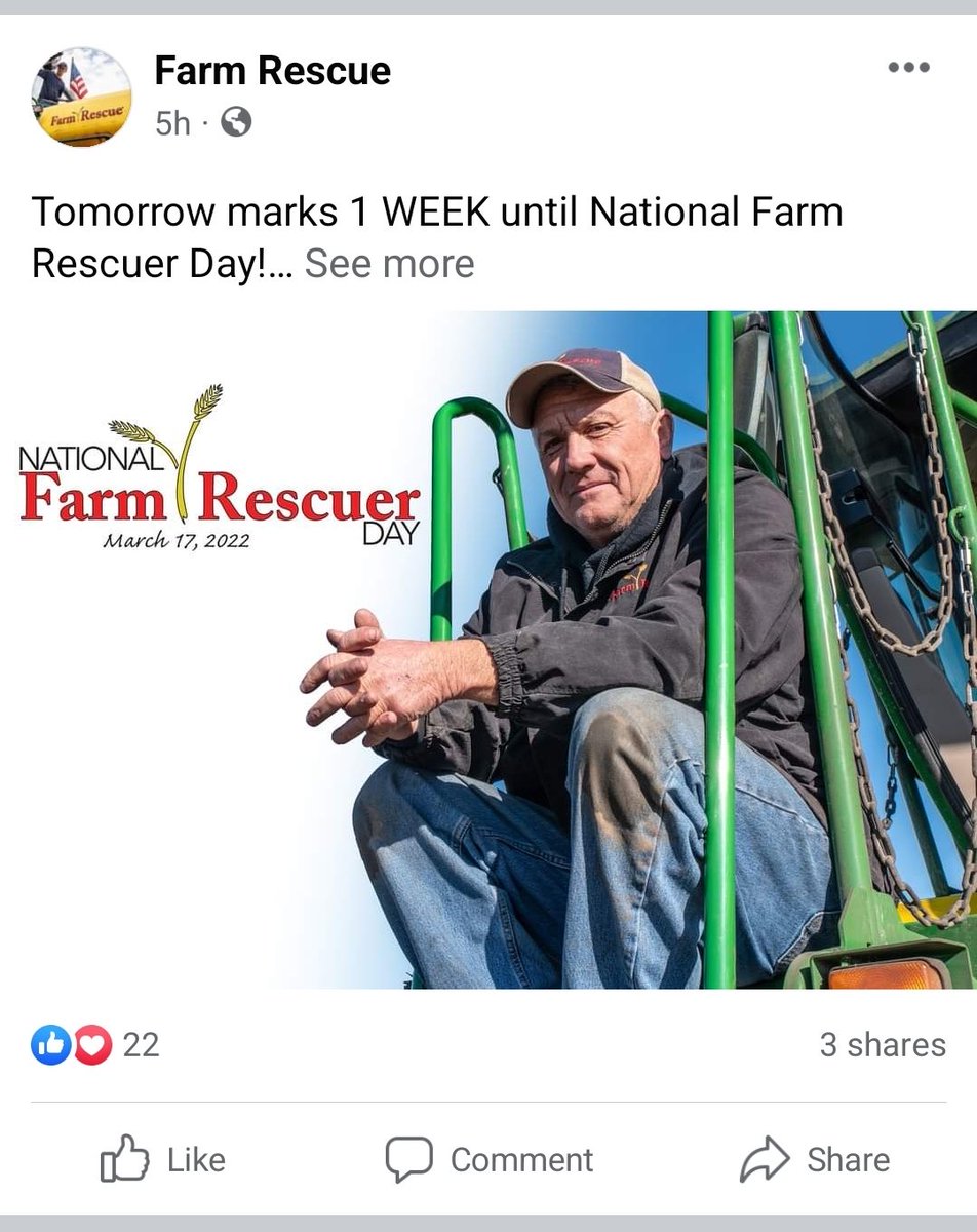 CBryce79's tweet photo. Proud to call this guy Dad. Always giving selflessly! Great organization! ⁦@FarmRescueOrg⁩ https://t.co/MRwMR2FyiP