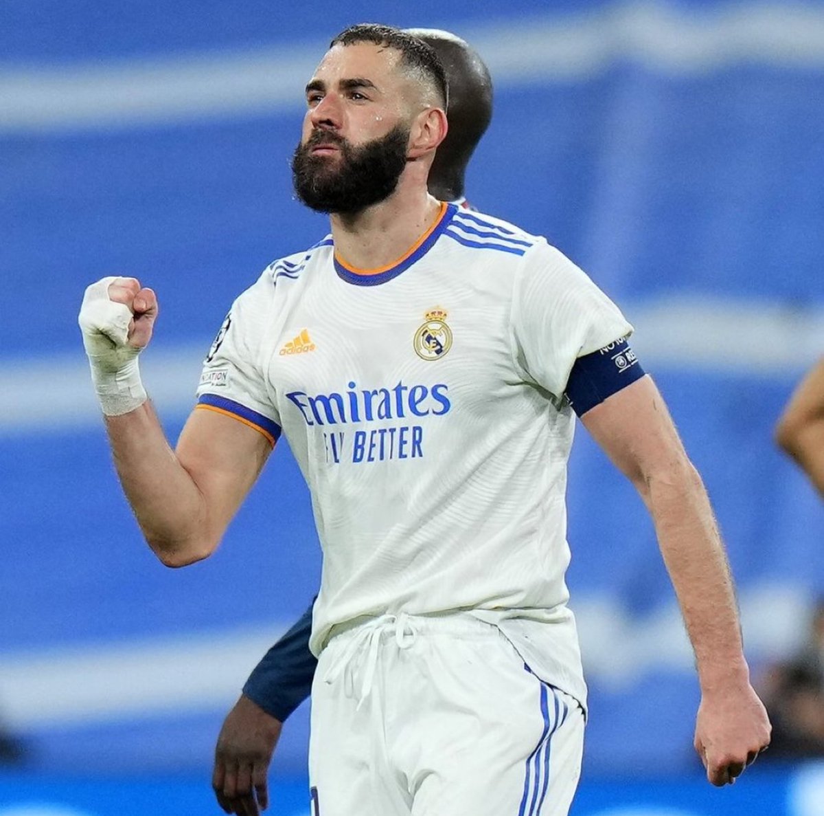 _k1ai's tweet photo. اقسم انني لن انسى هاذه الليله ما حييت 💙. 
#HalaMadrid 
#RealMadridPSG 
#RMAPSG https://t.co/1z5HWQ6Ny9