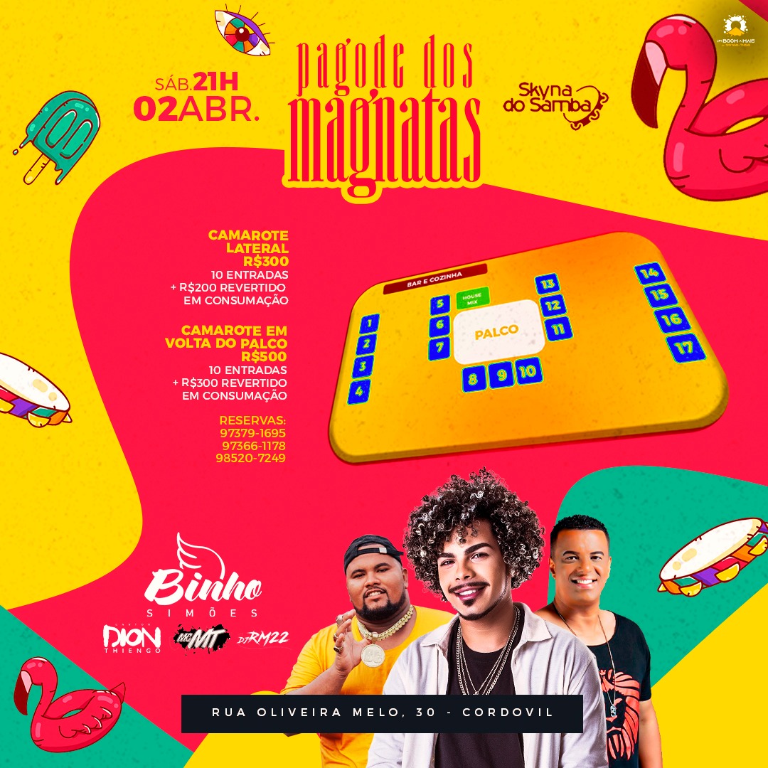 Teeixeirao's tweet photo. Foi dada a largada sábado dia 2 de Abril temos encontro marcado no eskina do samba. Vamos iniciar Abril com chave de ouro, fazendo uma edição mais que especial do Pagode dos Magnatas.
 Não deixe pra cima da hora e garanta já seu camarote . 💃🏽💃🏽
@magntas2008 @MOZAODANADO https://t.co/Vo7LiN9Wrf