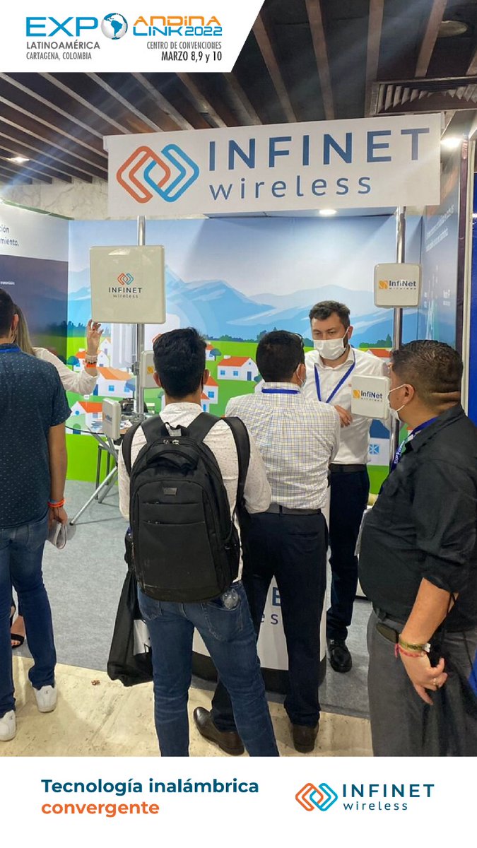 InfiNet_LA's tweet photo. Les compartimos los mejores momentos de @InfiNet_LA en @andinalink.

Desliza para conocer más 🔜

#InfinetWireless #inalambrico #Cartagena #Andinalink2022 #telecomunicaciones #bandaancha #operadores #internet #puntoapunto #multipuntoapunto #colombia #infiLINK #ISP #Quanta https://t.co/PUiuS7BKkk