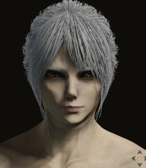 雷電 A K A E P I S W O R D エルデンリングのキャラメイクがマジで終わったと思うんでレシピ公開します かっこいい綺麗系の剣士キャラに合うと思います 鼻を小さくして目を大きくで違和感をなるべくなくしました エルデンリング エルデンリング