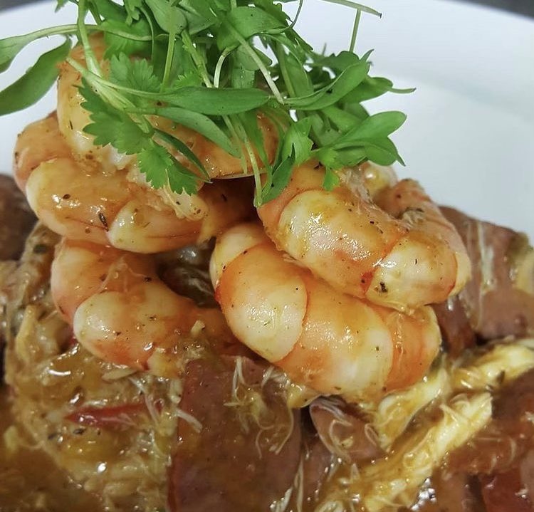 C3Chef's tweet image. The Artistry of Food ~ Chef Carlos Brown Carolina White Cheddar Shrimp &amp;amp; Grits.