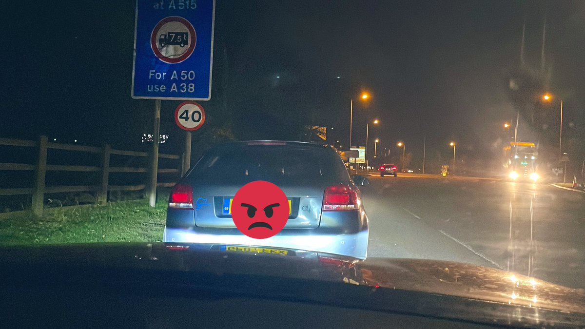 StaffsRCT's tweet photo. After being seen driving at a ridiculous average speed of 118MPH on a dual carriage way on @LichfieldPolice area this uninsured Provisional licence  holder can expect an uncomfortable time in court. Vehicle seized and hopefully a calamity avoided. #killyourspeed #Fatal5 4914 https://t.co/tRNBK4Sa2r