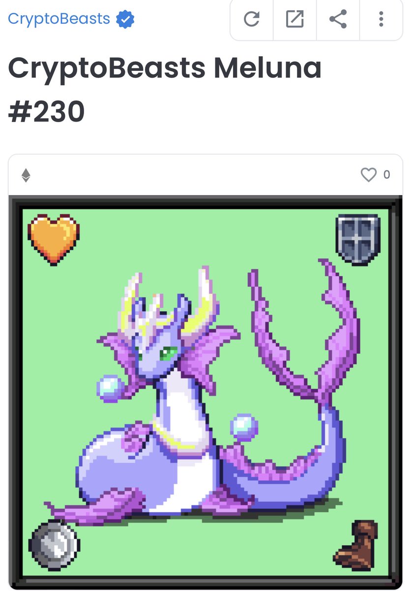 American_Icarus's tweet photo. I am a proud @cryptobeasts Dozeneer holding over 12 different Beast.  CB is a P2E game &amp; #NFT social experience.  Each Beast comes with land that includes a customizable home where you can advertise your favorite #NFTs. This is my OG sun 500 Beast to give my max earn &amp; max Status https://t.co/hmV91Uq5JI