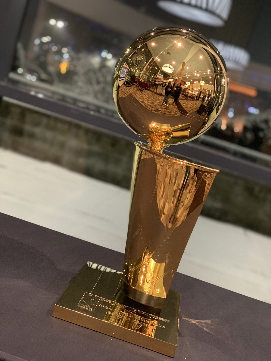 NECN's tweet photo. The @celtics brought some hardware to the @NBCSCeltics #BOSatCHA watch party https://t.co/RrbomZIcgg