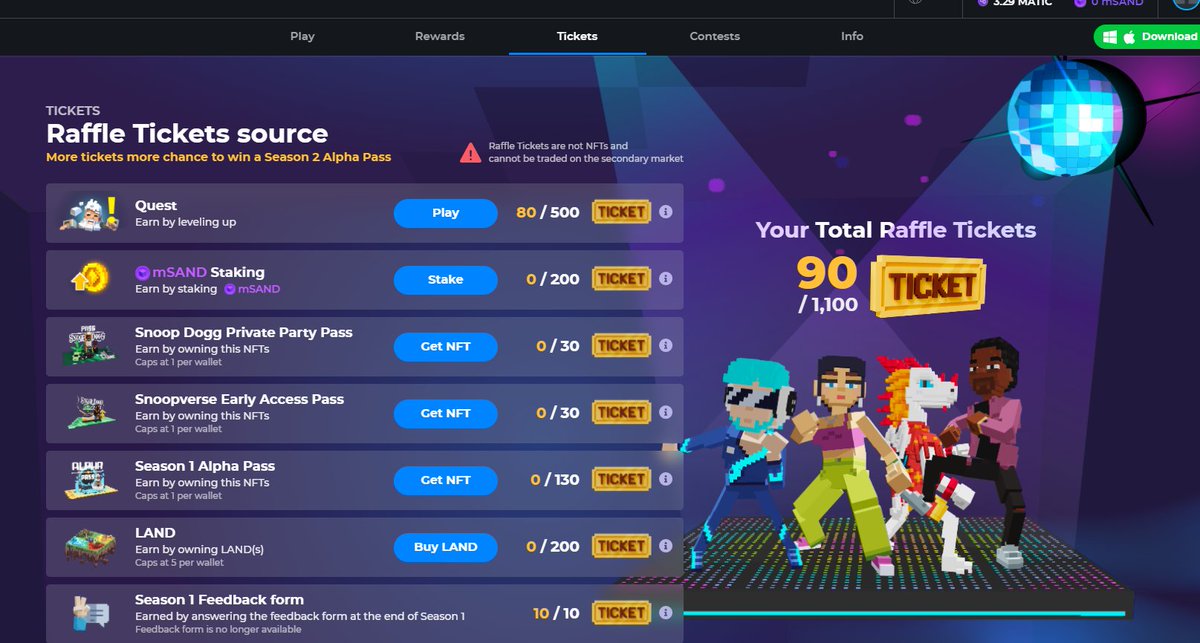 Monytalib's tweet photo. @TheSandboxGame I just participated in the daily #SandboxAlphaS2Contest for a chance to earn up to 1,000 $SAND! Starting March 9 -  Show your Raffle Tickets. Check out my screenshot below! 👇 #SandboxAlphaS2 https://t.co/6b7byHnDtr