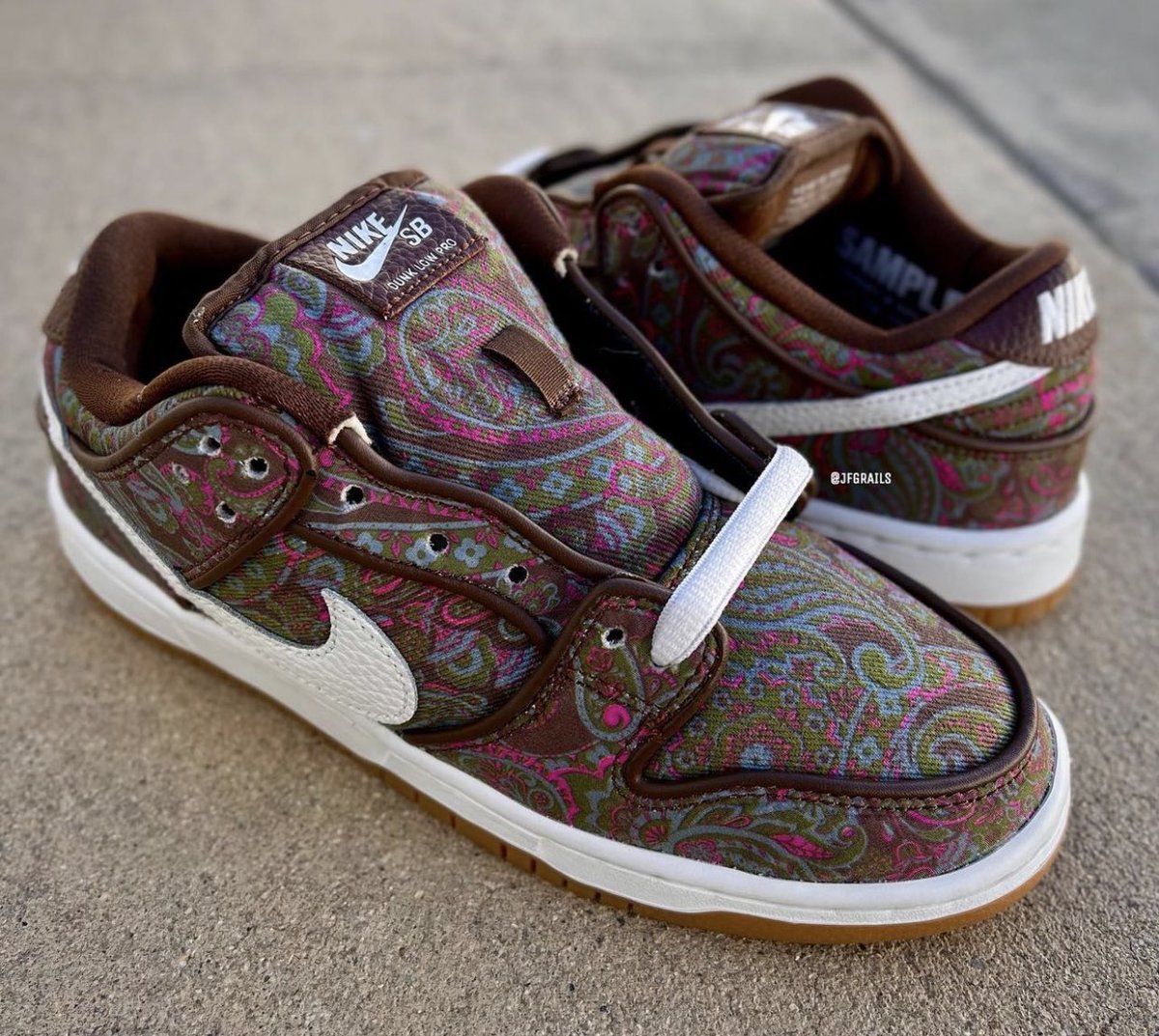 Tear-away “Paisley” Nike SB Dunk Lows. ?