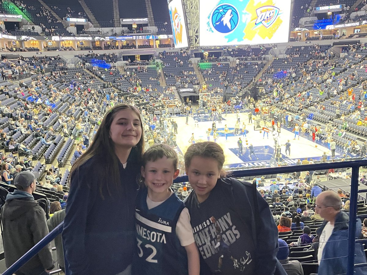 Leo’s first Wolves game! #packpix