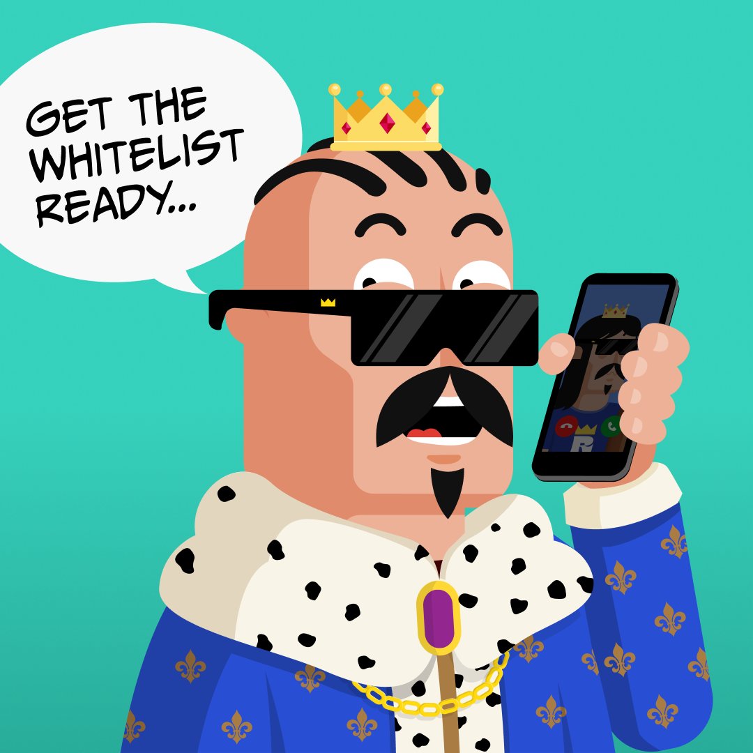 The king has spoken. The Royalties whitelist is getting set up. Do you want to be the the winner of the first whitelist position?

1. Follow <a href="/royaltiesnft/">The Royalties</a>
2. Like &amp; retweet this tweet
3. Tag 2 friends 

In 24 hours we will pick the winner!

#nft #nftcollectors #nftcommunity