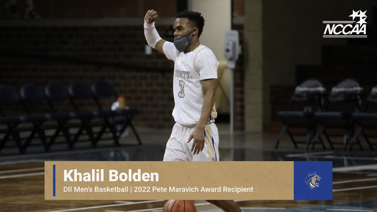 Khalil Bolden Named 2022 DII Men's #NCCAABasketball Pete Maravich Award Recipient. the-n.cc/3pSE4cY