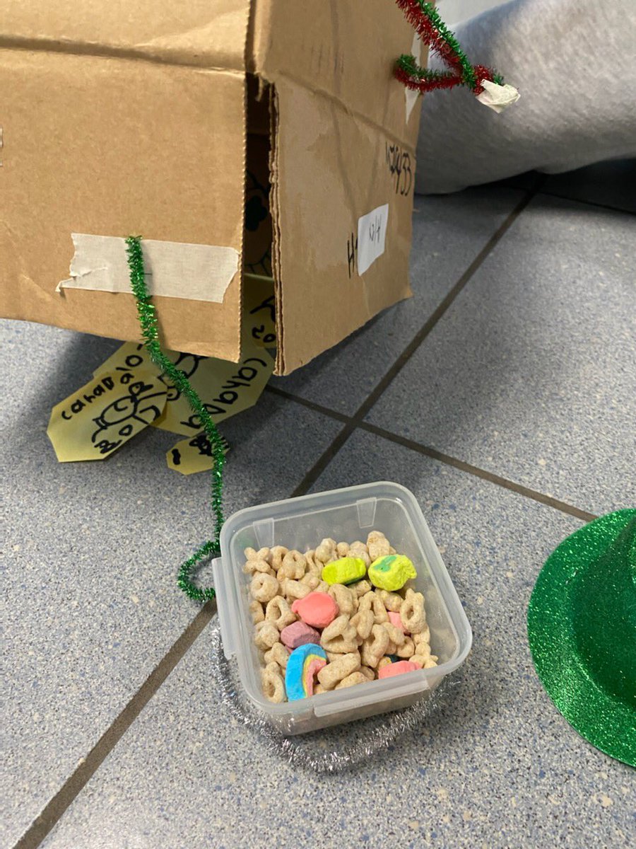 LPSStormWatch's tweet image. Alex created a Leprechaun trap that was solid gold! It was complete with coins and Lucky Charms of course!😁👍🏻 #futureengineer #greatplanning #creativethinker #hireAlex