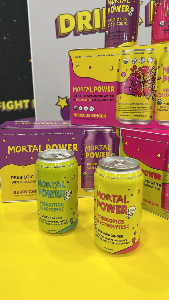 BevNET's tweet photo. Here’s our first photo dump of new #beverage products we’ve seen so far at @NatProdExpo #expowest.
What have you seen?! #ExpoWest2022
1. @DrinkWaju @TEAONIC fresh pop @DRYSoda Reserve & #mortalpower https://t.co/ckAaAoyYtS