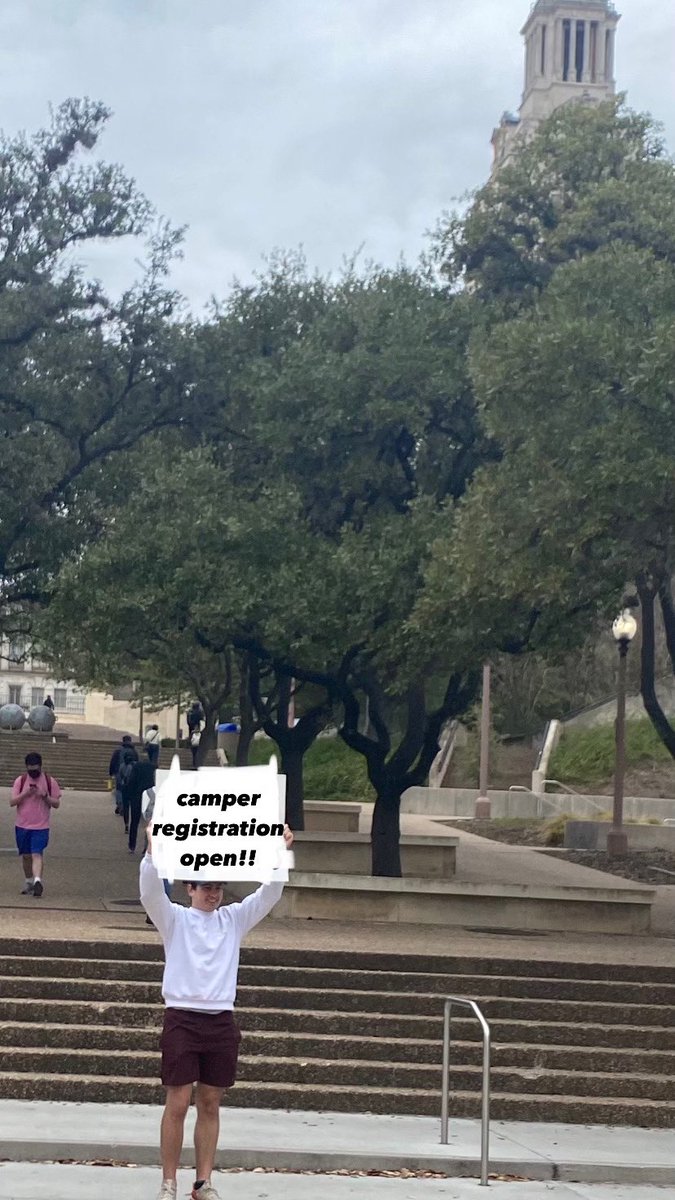 ignitetexas's tweet photo. IT’S HERE! Register for camp at the link in our bio ‼️🚨

We CANNOT wait to meet you, #UT26 🤩

P.S. early bird price only lasts through the month of March so go snag a good deal! 
#ignitetexas2022 #ut26 #utaustin #acc #hookem https://t.co/qbPXrFo0Yt