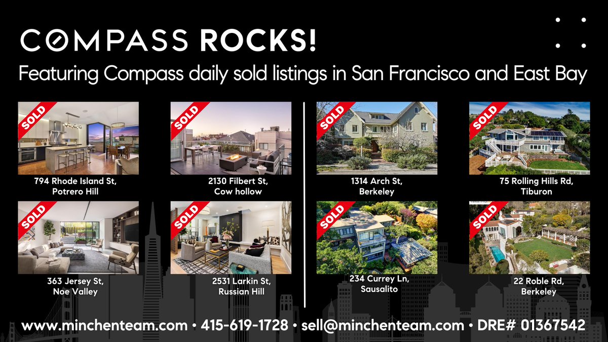 MinchenTeam's tweet photo. The San Francisco Bay Area Real Estate market continues to be largely unfazed by rising interest rates and inflation, volatility in financial markets, and troubling developments in international relations. #compass #compassrocks #realestate #realtor #sanfrancisco #bayarea https://t.co/cPKTYSV5Dg
